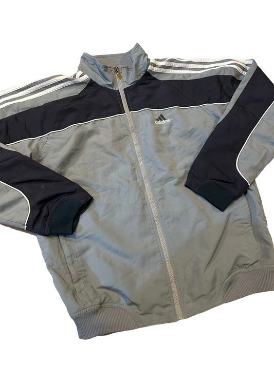 Vintage Grey Adidas Windbreaker Jacket