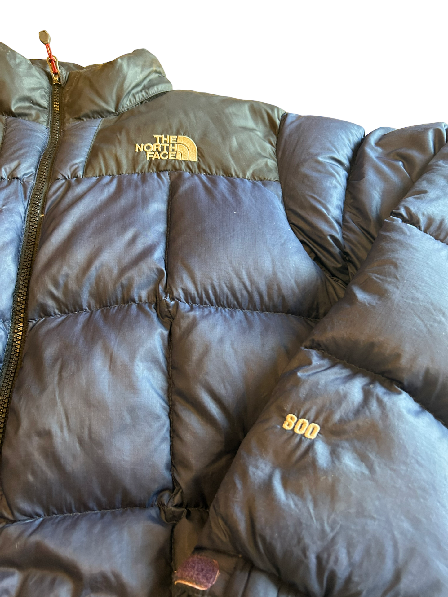 The North Face Navy Nuptse 800 Puffer