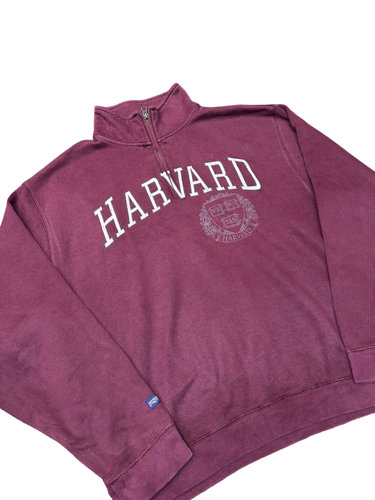Harvard University Vintage Jumper 1/4 zip