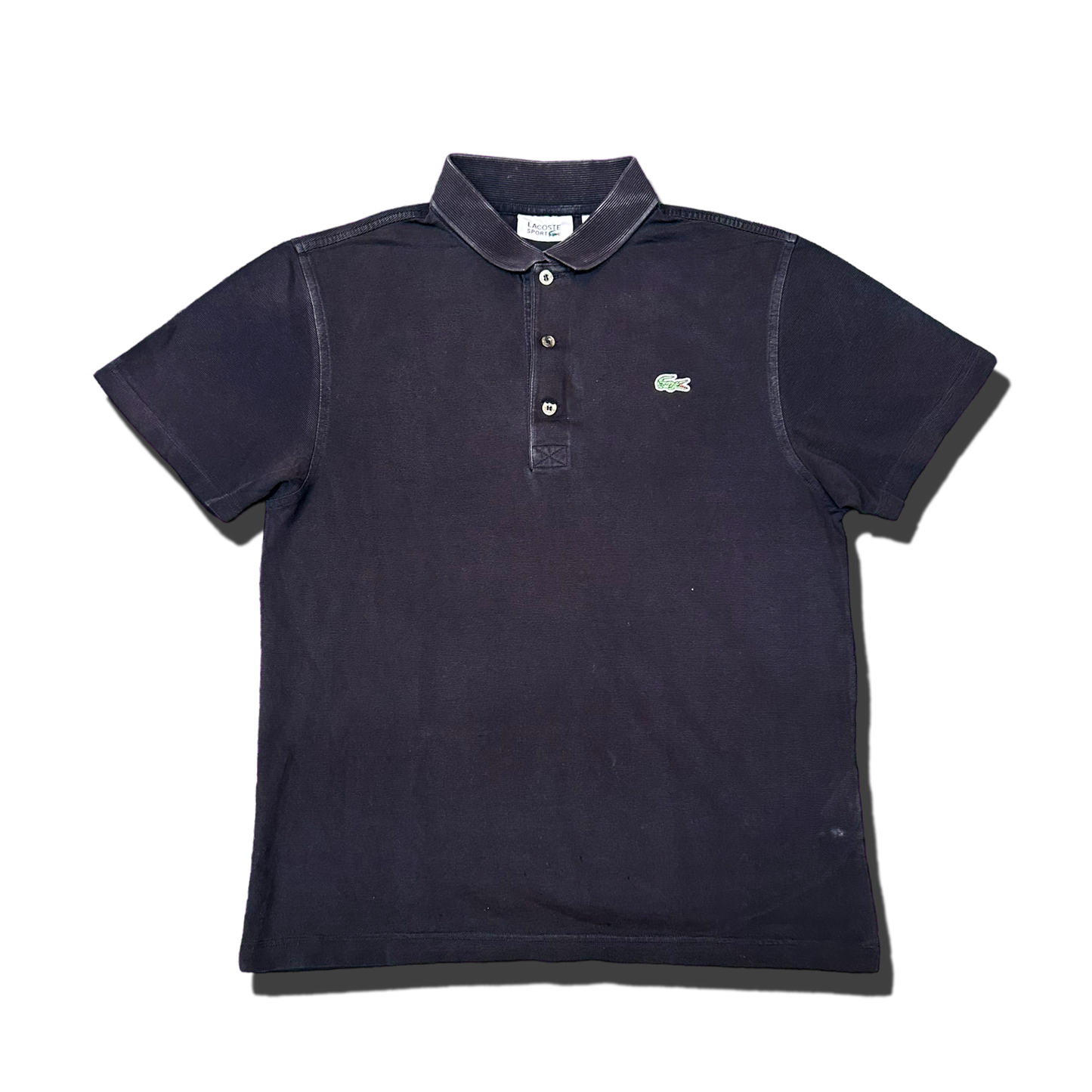 Lacoste Black Corduroy Polo Shirt